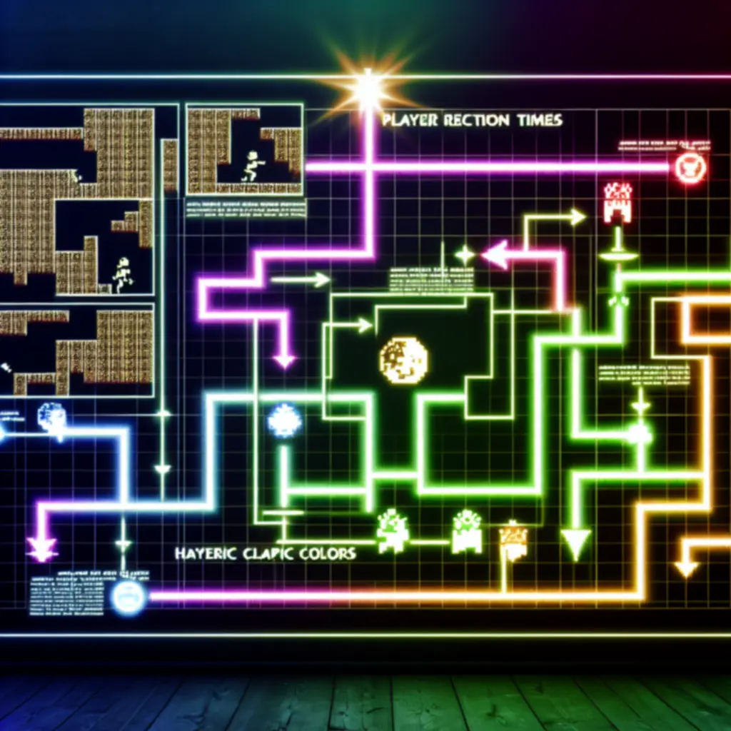 Reakcióidő és nehézség összefüggését mutató grafikon neon cyan és lava red színekkel jelölve a biztonságos és veszélyes zónákat.